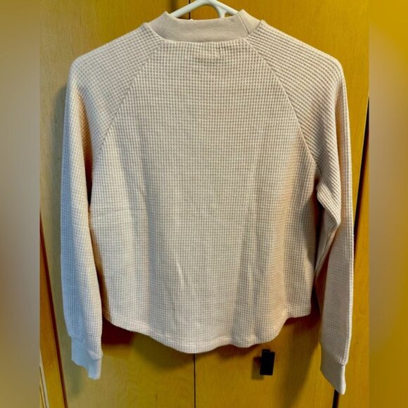 Madewell Waffle-Knit Long-Sleeve Crewneck Top - NWT - Picture 3 of 10